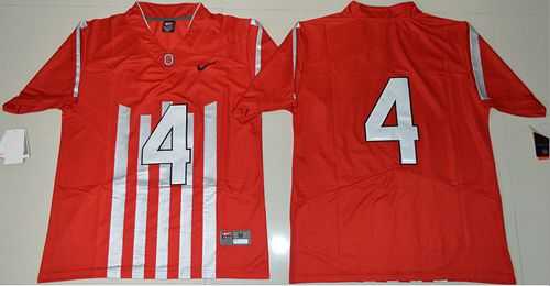 Ohio State Buckeyes #4 Curtis Samuel Red 1917 Throwback Limited Stitched NCAA Jersey