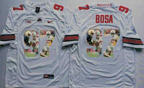 Ohio State Buckeyes #97 Joey Bosa White Player Fashion Stitched NCAA Jersey