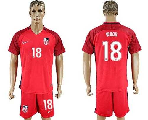 USA #18 Wood Away Soccer Country Jersey