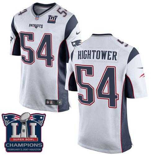 Youth Nike New England Patriots #54 Dont'a Hightower White Super Bowl LI Champions Stitched NFL New Elite Jersey