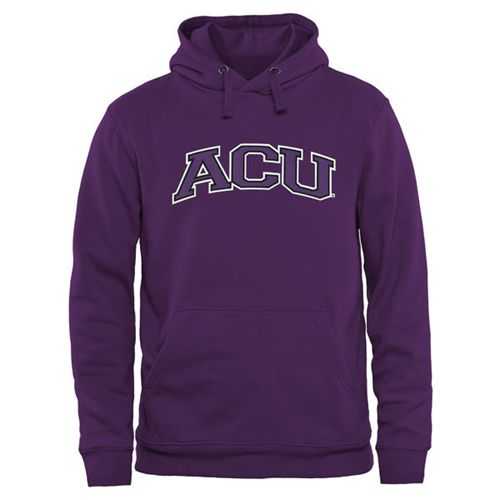 Abilene Christian University Wildcats Arch Name Pullover Hoodie Purple