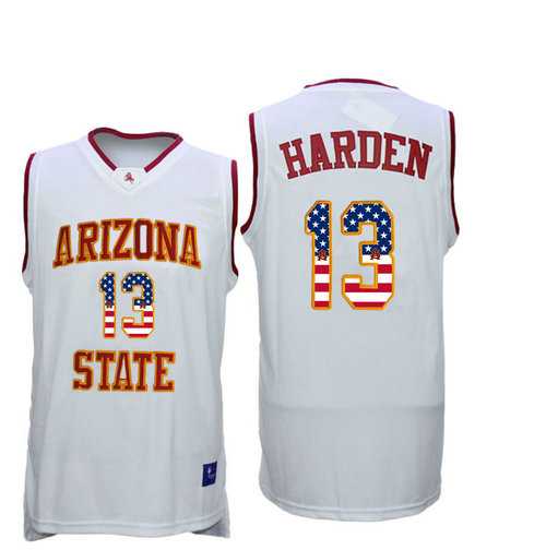Arizona State Sun Devils #13 James Harden 13 White College Basketball Jersey