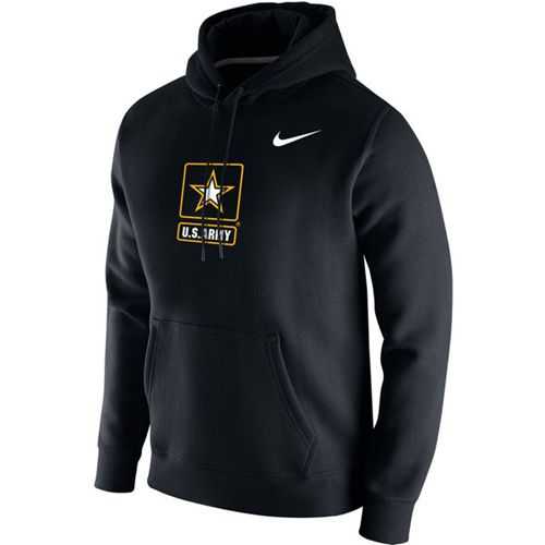 Army Black Knights Nike Big Logo Fleece Hoodie Black
