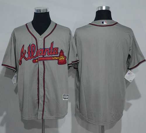 Atlanta Braves Blank Grey New Cool Base Stitched MLB Jersey Atlanta Braves Blank Grey New Cool Base Stitched MLB Jersey