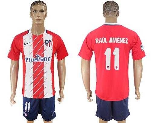 Atletico Madrid #11 Rual Jimenez Home Soccer Club Jersey