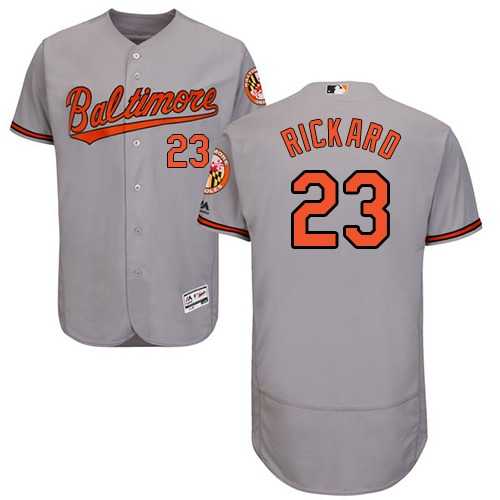 Baltimore Orioles #23 Joey Rickard Grey Flexbase Authentic Collection Stitched MLB Jersey