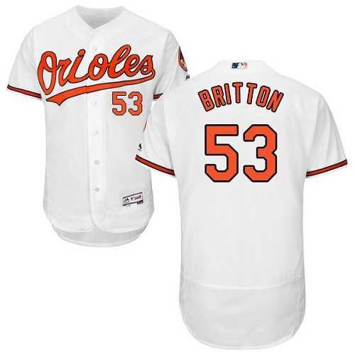 Baltimore Orioles #53 Zach Britton White Flexbase Authentic Collection Stitched MLB Jersey