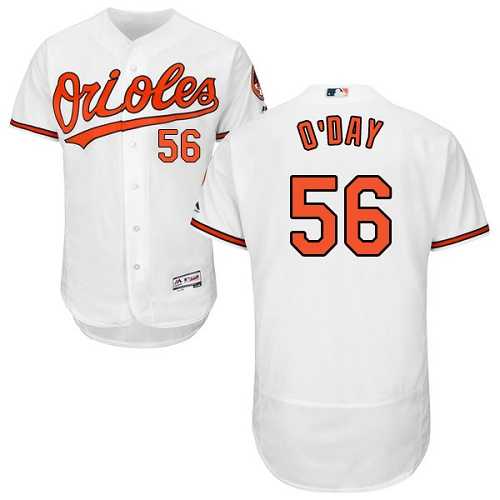 Baltimore Orioles #56 Darren O'Day White Flexbase Authentic Collection Stitched MLB Jersey