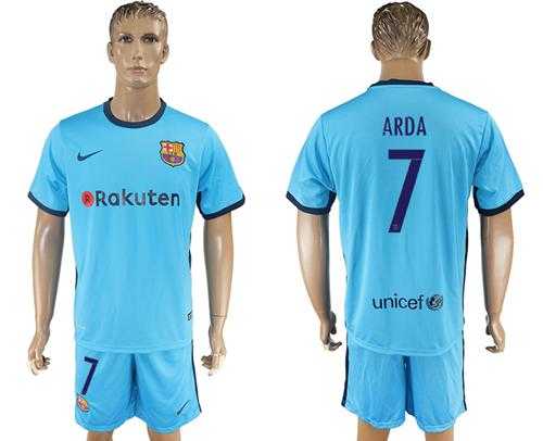 Barcelona #7 Arda Away Soccer Club Jersey