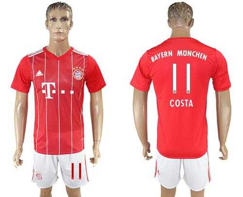Bayern Munchen #11 Costa Home Soccer Club Jersey