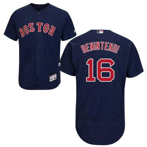 Boston Red Sox #16 Andrew Benintendi Navy Blue Flexbase Authentic Collection Stitched MLB Jersey