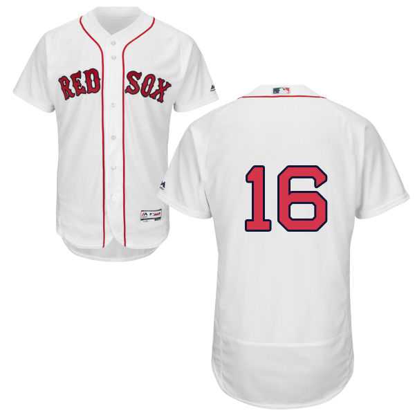 Boston Red Sox #16 Andrew Benintendi White Flexbase Authentic Collection Stitched MLB Jersey