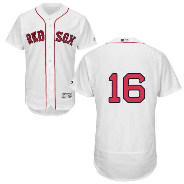 Boston Red Sox #16 Andrew Benintendi White Flexbase Authentic Collection Stitched MLB Jersey Boston Red Sox #16 Andrew Benintendi White Flexbase Authentic Collection Stitched MLB Jersey