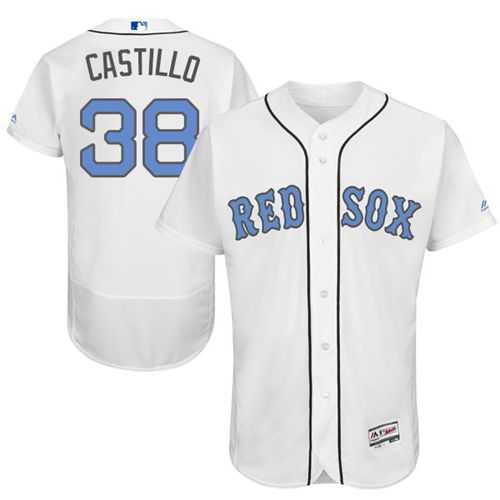 Boston Red Sox #38 Rusney Castillo White Flexbase Authentic Collection Father's Day Stitched MLB Jersey