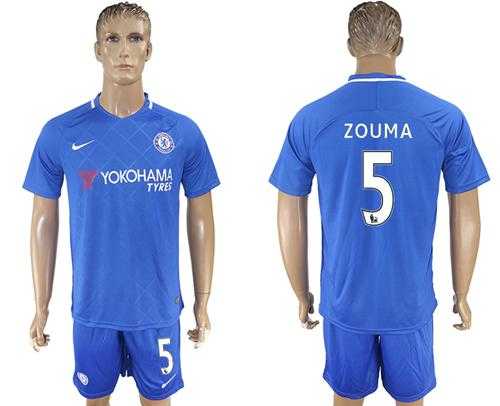 Chelsea #5 Zouma Home Soccer Club Jersey