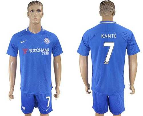 Chelsea #7 Kante Home Soccer Club Jersey