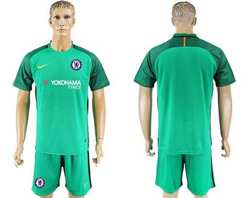 Chelsea Blank Green Goalkeeper Soccer Club Jersey