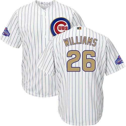 Chicago Cubs #26 Billy Williams White(Blue Strip) 2017 Gold Program Cool Base Stitched MLB Jersey