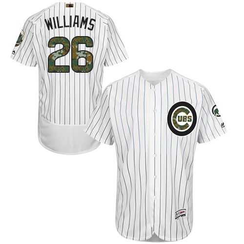 Chicago Cubs #26 Billy Williams White(Blue Strip) Flexbase Authentic Collection Memorial Day Stitched MLB Jersey