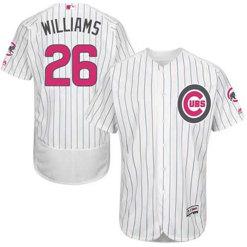 Chicago Cubs #26 Billy Williams White(Blue Strip) Flexbase Authentic Collection Mother's Day Stitched MLB Jersey