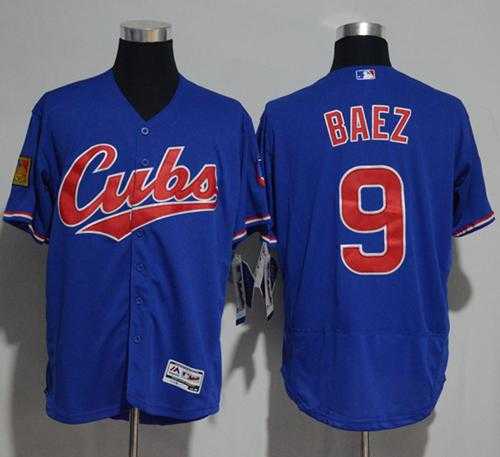 Chicago Cubs #9 Javier Baez Blue Flexbase Authentic Collection 1994 Turn Back The Clock Stitched MLB Jersey