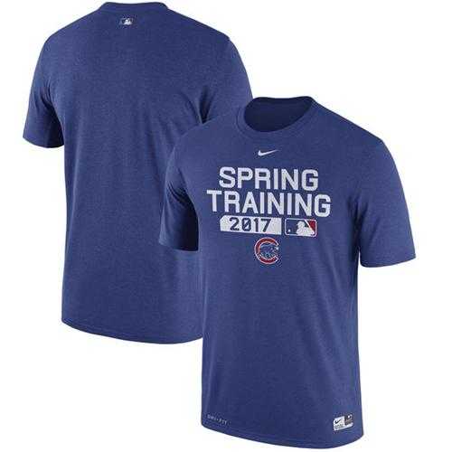 Chicago Cubs Nike 2017 Spring Training Authentic Collection Legend Team Issue Performance T-Shirt Royal