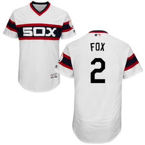 Chicago White Sox #2 Nellie Fox White Flexbase Authentic Collection Alternate Home Stitched MLB Jersey