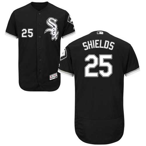 Chicago White Sox #25 James Shields Black Flexbase Authentic Collection Stitched MLB Jersey