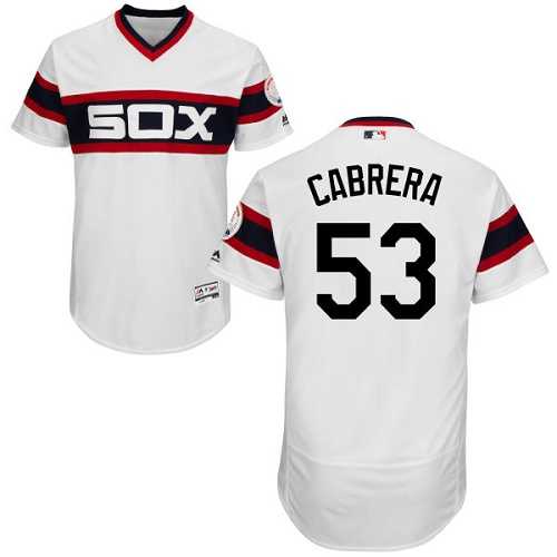 Chicago White Sox #53 Melky Cabrera White Flexbase Authentic Collection Alternate Home Stitched MLB Jerseys Chicago White Sox #53 Melky Cabrera White Flexbase Authentic Collection Alternate Home Stitched MLB Jerseys