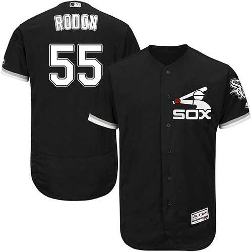 Chicago White Sox #55 Carlos Rodon Black Flexbase Authentic Collection Stitched MLB Jersey
