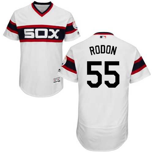 Chicago White Sox #55 Carlos Rodon White Flexbase Authentic Collection Alternate Home Stitched MLB Jersey Chicago White Sox #55 Carlos Rodon White Flexbase Authentic Collection Alternate Home Stitched MLB Jersey