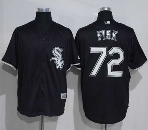 Chicago White Sox #72 Carlton Fisk Black New Cool Base Stitched MLB Jersey Chicago White Sox #72 Carlton Fisk Black New Cool Base Stitched MLB Jersey