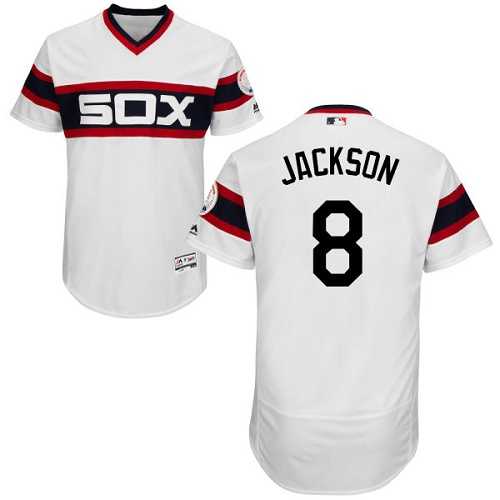 Chicago White Sox #8 Bo Jackson White Flexbase Authentic Collection Alternate Home Stitched MLB Jersey