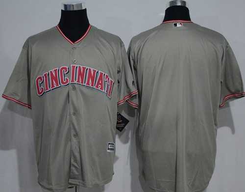 Cincinnati Reds Blank Grey New Cool Base Stitched MLB Jersey Cincinnati Reds Blank Grey New Cool Base Stitched MLB Jersey