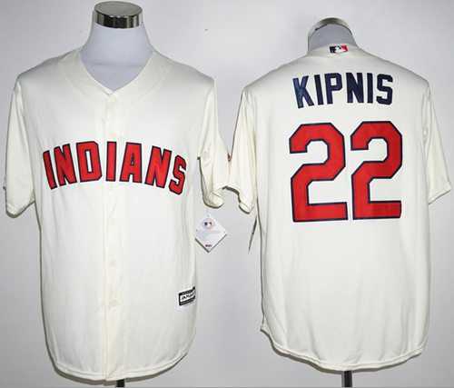 Cleveland Indians #22 Jason Kipnis Cream New Cool Base Stitched MLB Jersey