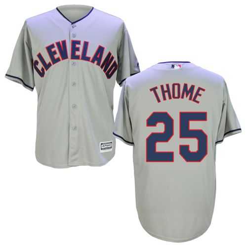 Cleveland Indians #25 Jim Thome Grey New Cool Base Stitched MLB Jersey