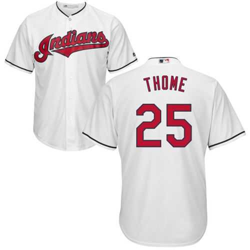 Cleveland Indians #25 Jim Thome White New Cool Base Stitched MLB Jersey