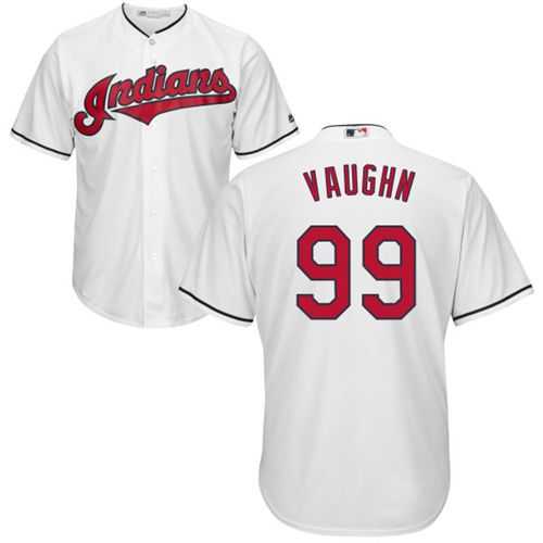 Cleveland Indians #99 Ricky Vaughn White New Cool Base Stitched MLB Jersey