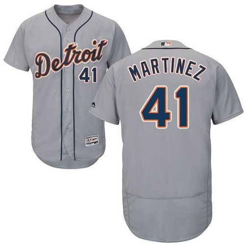 Detroit Tigers #41 Victor Martinez Grey Flexbase Authentic Collection Stitched MLB Jersey