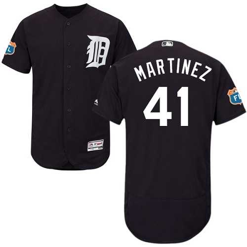Detroit Tigers #41 Victor Martinez Navy Blue Flexbase Authentic Collection Stitched MLB Jersey