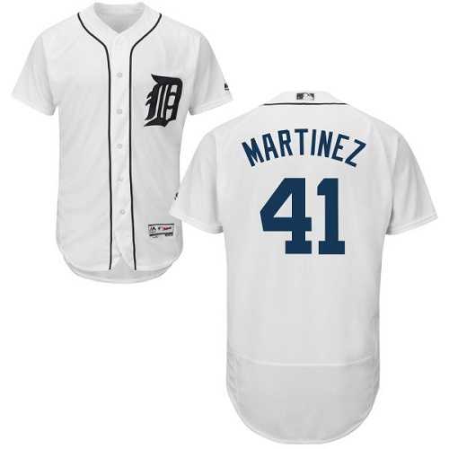 Detroit Tigers #41 Victor Martinez White Flexbase Authentic Collection Stitched MLB Jersey