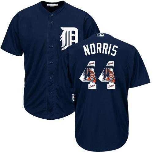 Detroit Tigers #44 Daniel Norris Navy Blue Team Logo Fashion Stitched MLB Jersey