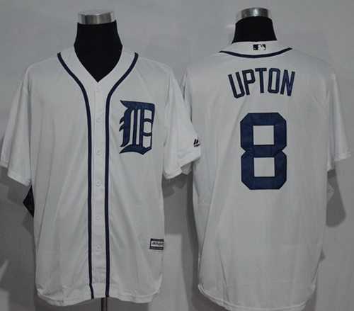 Detroit Tigers #8 Justin Upton White New Cool Base Stitched MLB Jersey