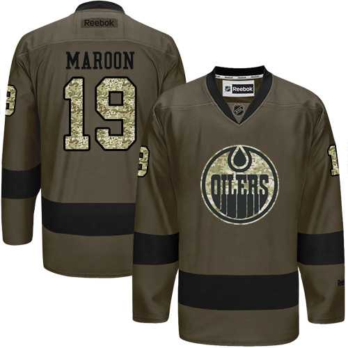 Edmonton Oilers #19 Patrick Maroon Green Salute to Service Stitched NHL Jersey