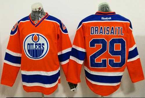 Edmonton Oilers #29 Leon Draisaitl Orange Alternate Stitched NHL Jersey