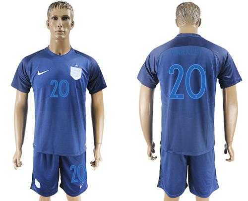England #20 Barkley Away Soccer Country Jersey