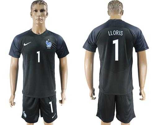 France #1 LLORIS Away Soccer Country Jersey