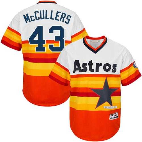 Houston Astros #43 Lance McCullers White Orange Flexbase Authentic Collection Cooperstown Stitched MLB Jersey Houston Astros #43 Lance McCullers White Orange Flexbase Authentic Collection Cooperstown Stitched MLB Jersey