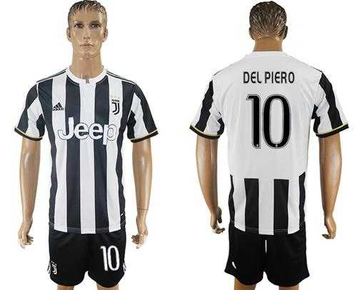 Juventus #10 Del Piero Home Soccer Club Jersey