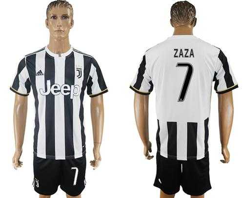 Juventus #7 Zaza Home Soccer Club Jersey
